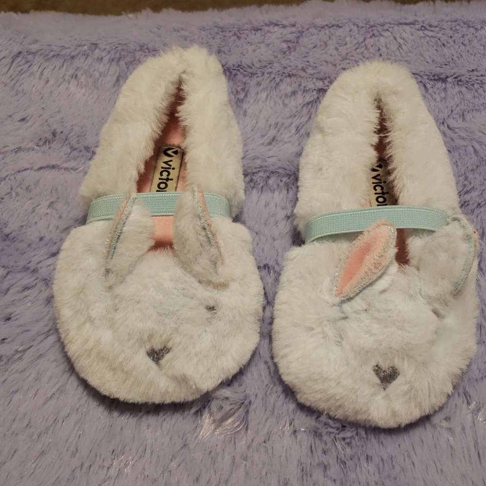Victoria of Spain furry toddler slipper